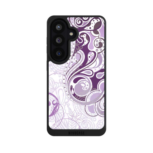 Samsung Galaxy S26 NIVOpure Purple and White Autumn Pattern