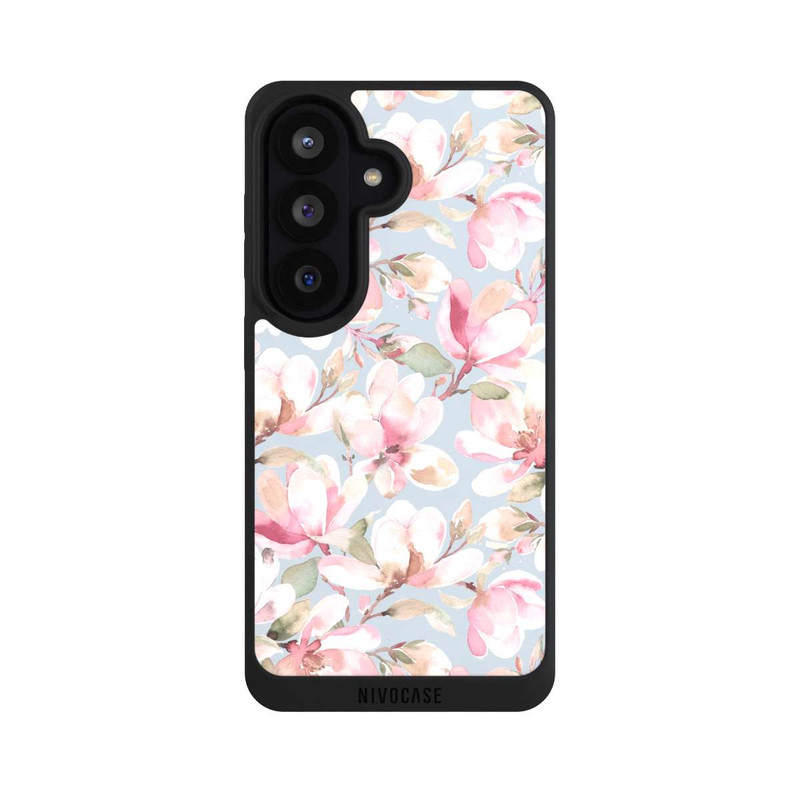 Galaxy S26 NIVOpure Fleurs de magnolia rose pastel