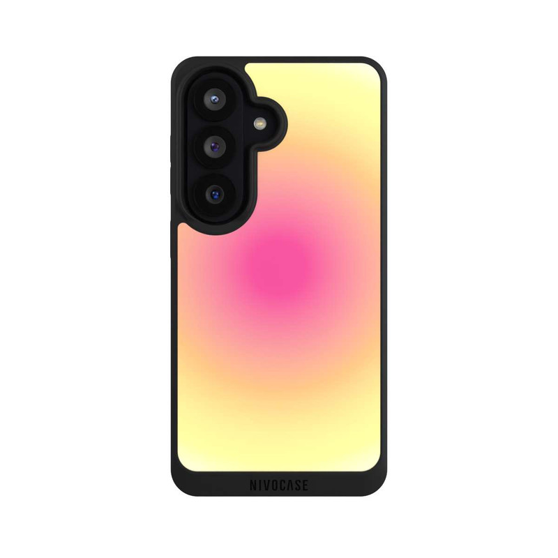 Galaxy S26 NIVOpure Aura yellow pink circle