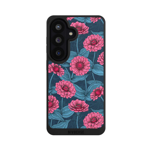 Samsung Galaxy S26 NIVOpure Flower Pattern Pink And Blue Illustration