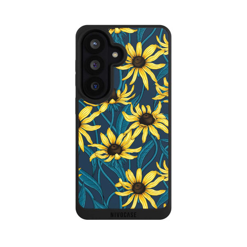 Samsung Galaxy S26 NIVOpure Sunflowers Pattern Dark Illustration