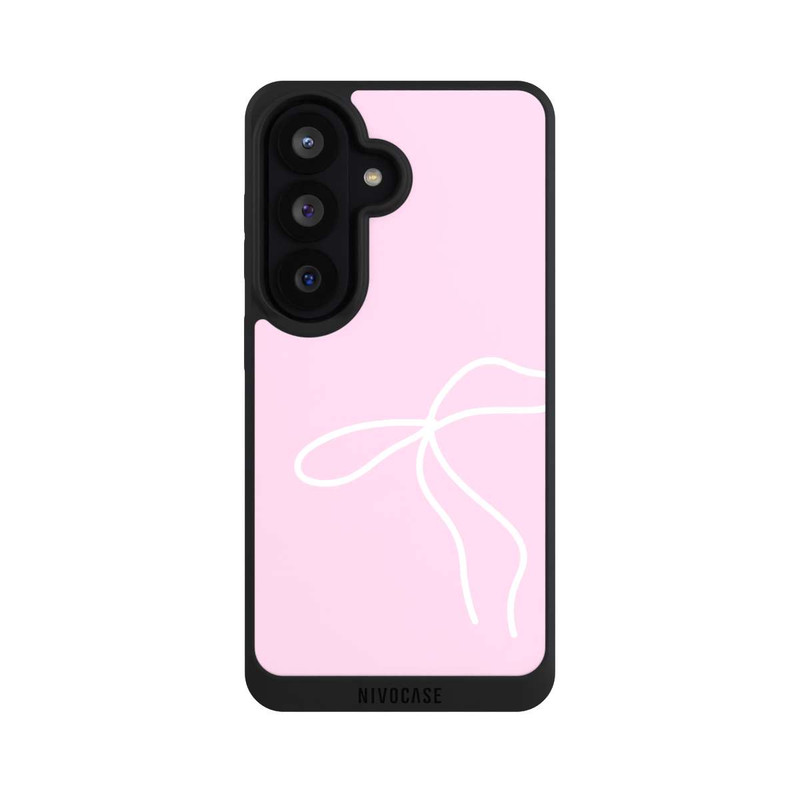Galaxy S26 NIVOpure Trendy Bow White Pink
