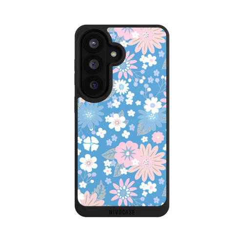 Samsung Galaxy S26 NIVOpure Wildblumen Muster Blau
