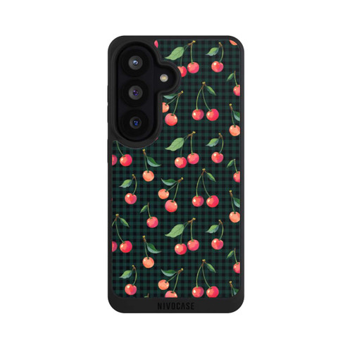 Samsung Galaxy S26 NIVOpure Cherries and Green Gingham