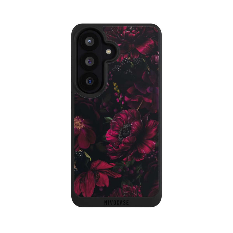 Galaxy S26 NIVOpure Dunkle Rote Blumen Liebe
