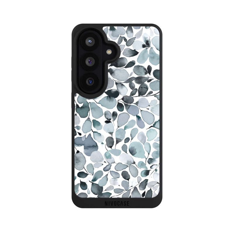 Galaxy S26 NIVOpure Eucalyptus Watercolor Leaves Grey