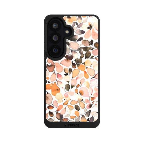 Samsung Galaxy S26 NIVOpure Eucalyptus Watercolor Leaves Dark Brown Autumn