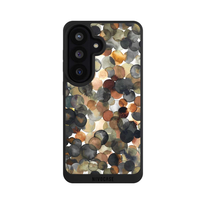 Galaxy S26 NIVOpure Watercolor Dots Brown Pattern