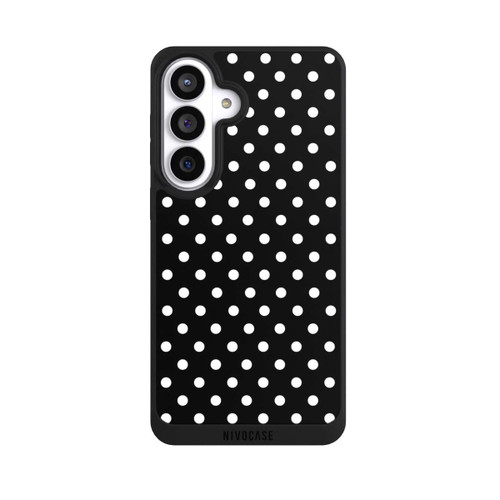 Samsung Galaxy S26+ NIVOpure Polka Dots Schwarz und Weiß