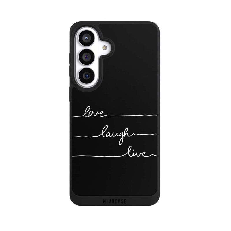 Galaxy S26+ NIVOpure Love Laugh Live blanc/noir