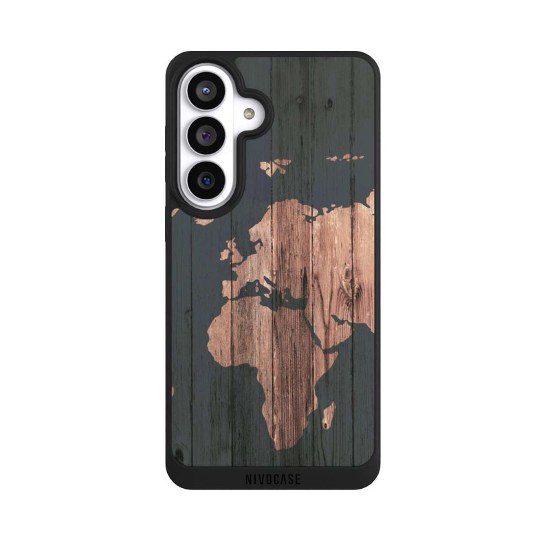 Galaxy S26+ NIVOpure Wooden World Map