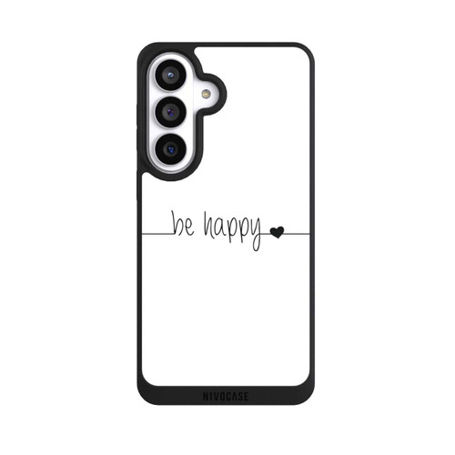 Samsung Galaxy S26+ NIVOpure Be Happy Weisser Hintergrund