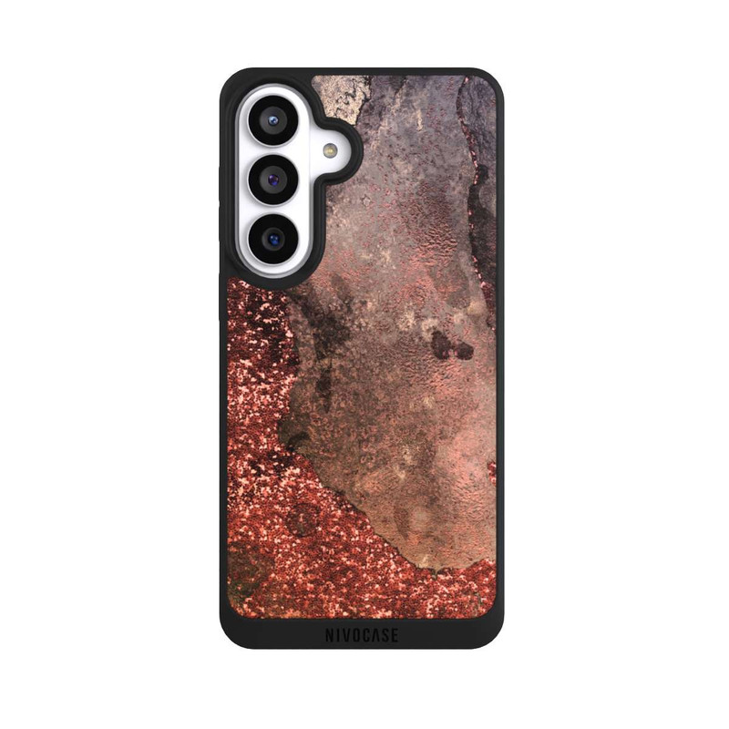 Galaxy S26+ NIVOpure  Brauner Glitzer Marmorlook