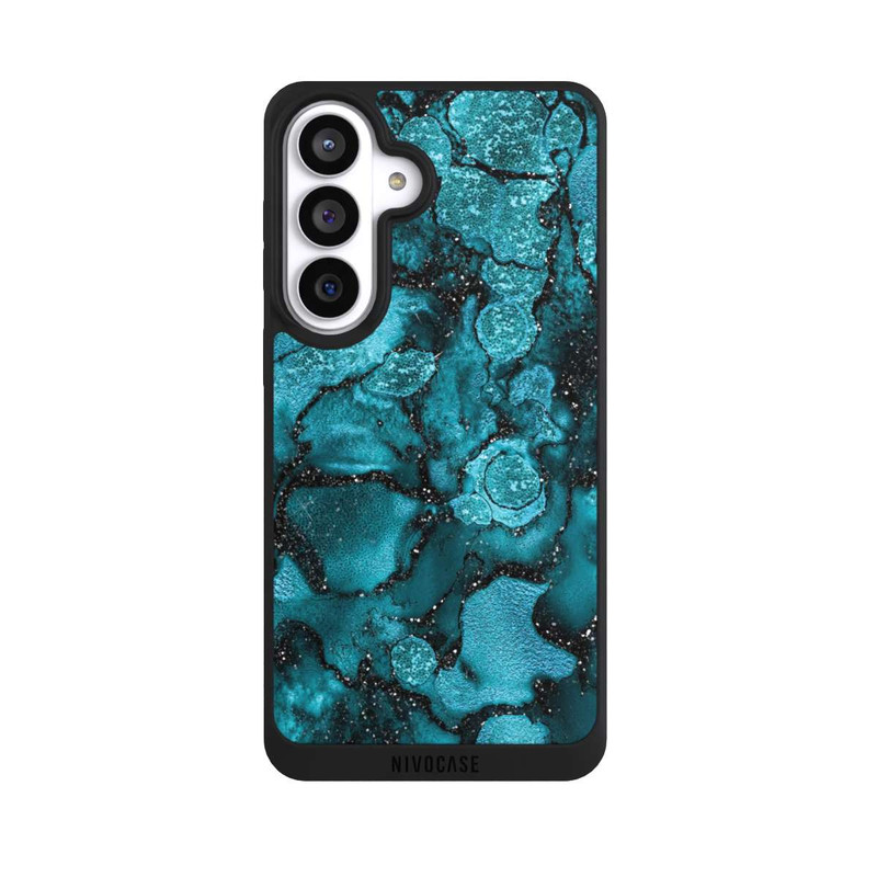 Galaxy S26+ NIVOpure  Blauer Glitzerlook