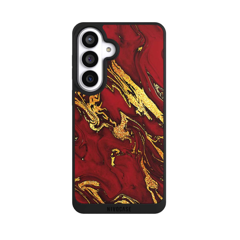 Galaxy S26+ NIVOpure Rot Gold Marmorlook