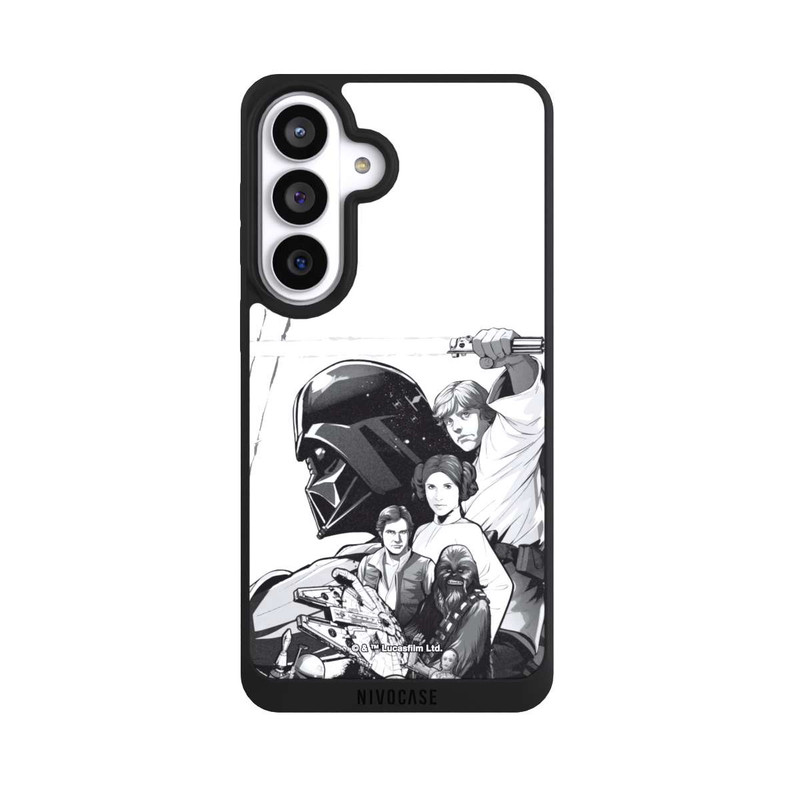 Galaxy S26+ NIVOpure Personnages StarWars - Noir et Blanc