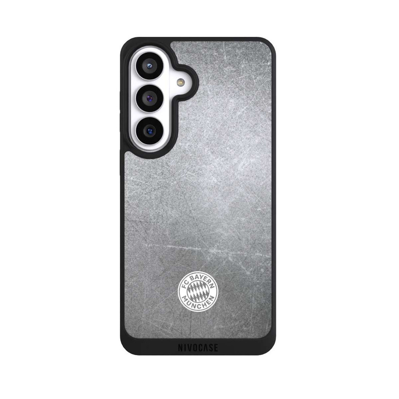 Galaxy S26+ NIVOpure Classic FCB Logo Small - White on Metal Look
