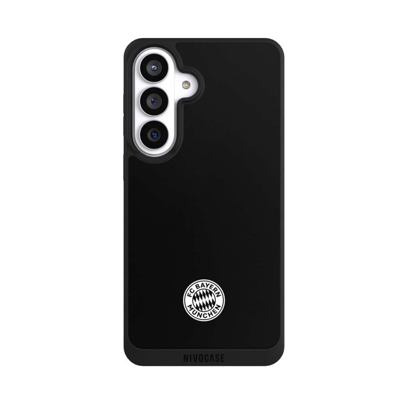 Galaxy S26+ NIVOpure Klassisches FCB Logo Klein - Weiß auf Schwarz