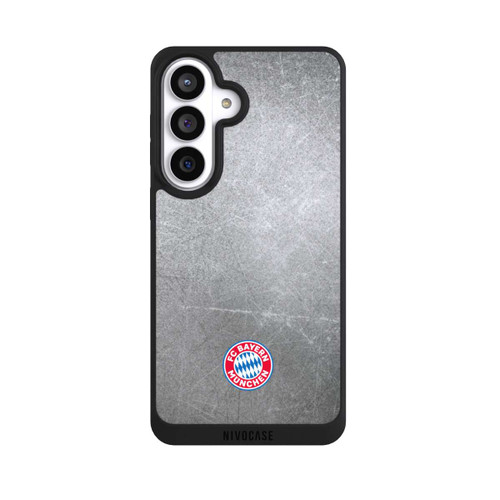 Samsung Galaxy S26+ NIVOpure Klassisches FCB Logo Klein - Bunt auf Metalllook