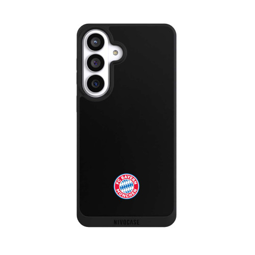 Samsung Galaxy S26+ NIVOpure Klassisches FCB Logo Klein - Bunt auf Schwarz