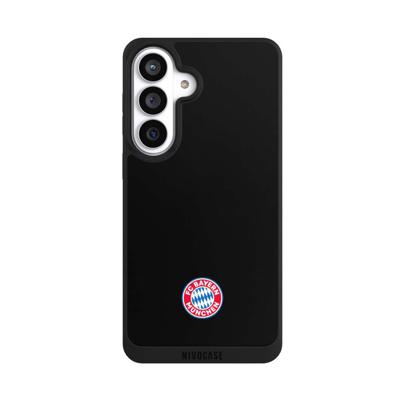 Galaxy S26+ NIVOpure Logo FCB Classique Petit - Coloré sur Fond Noir