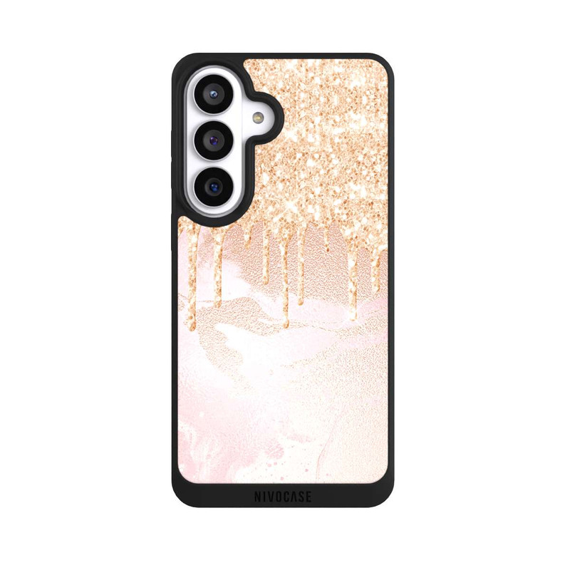 Galaxy S26+ NIVOpure Rosegold Glitter Droplet Look