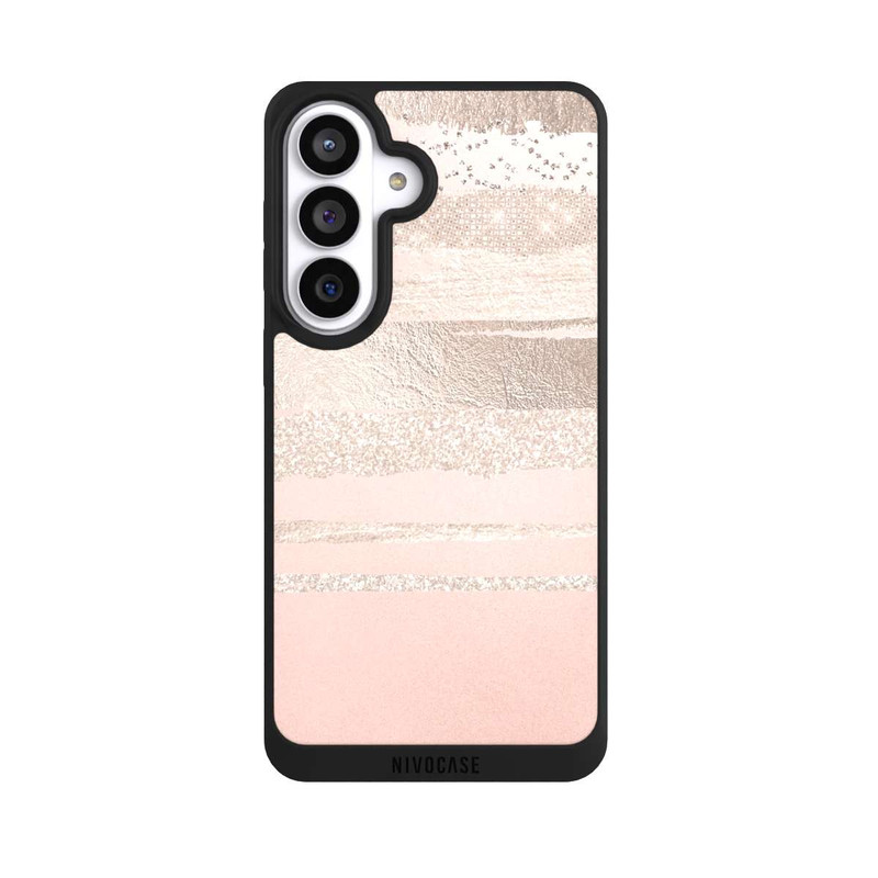 Galaxy S26+ NIVOpure Glitzerschichten (Rosé/Silver) Glitterlook