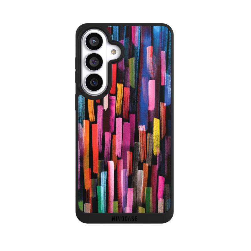 Galaxy S26+ NIVOpure Colourful Brushstrokes Black