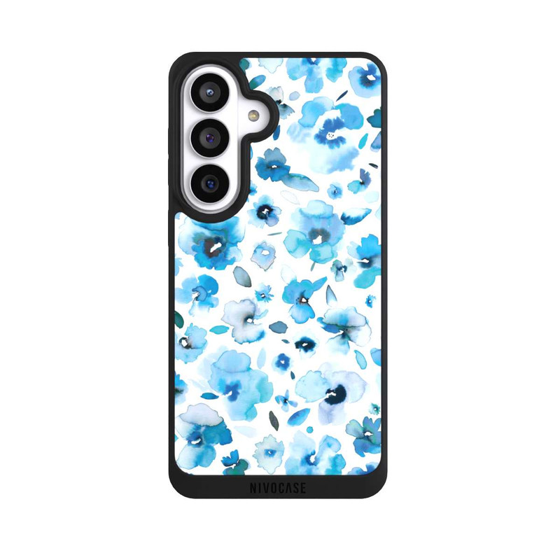 Galaxy S26+ NIVOpure Blue Tropical Flowers