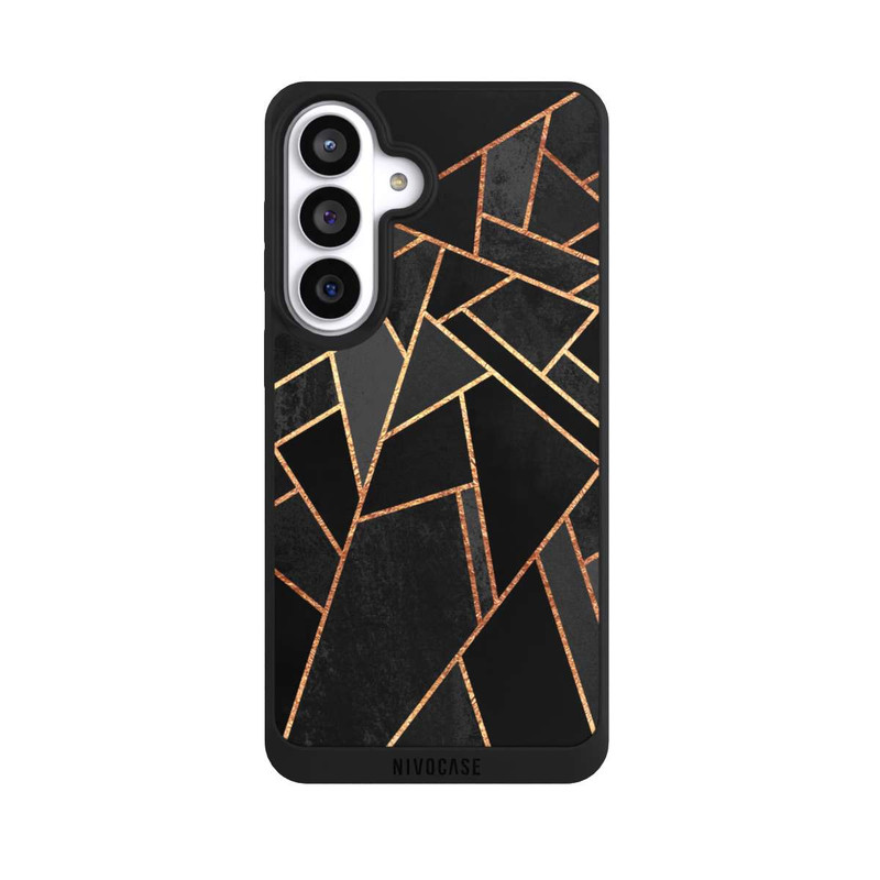 Galaxy S26+ NIVOpure Schwarze Nacht Gold Druck