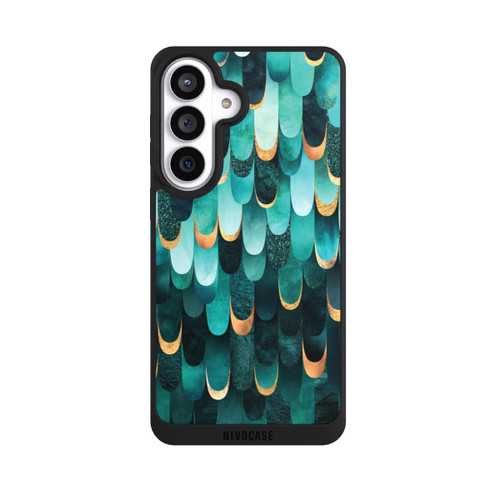 Samsung Galaxy S26+ NIVOpure Gefiedert Türkis Golddruck