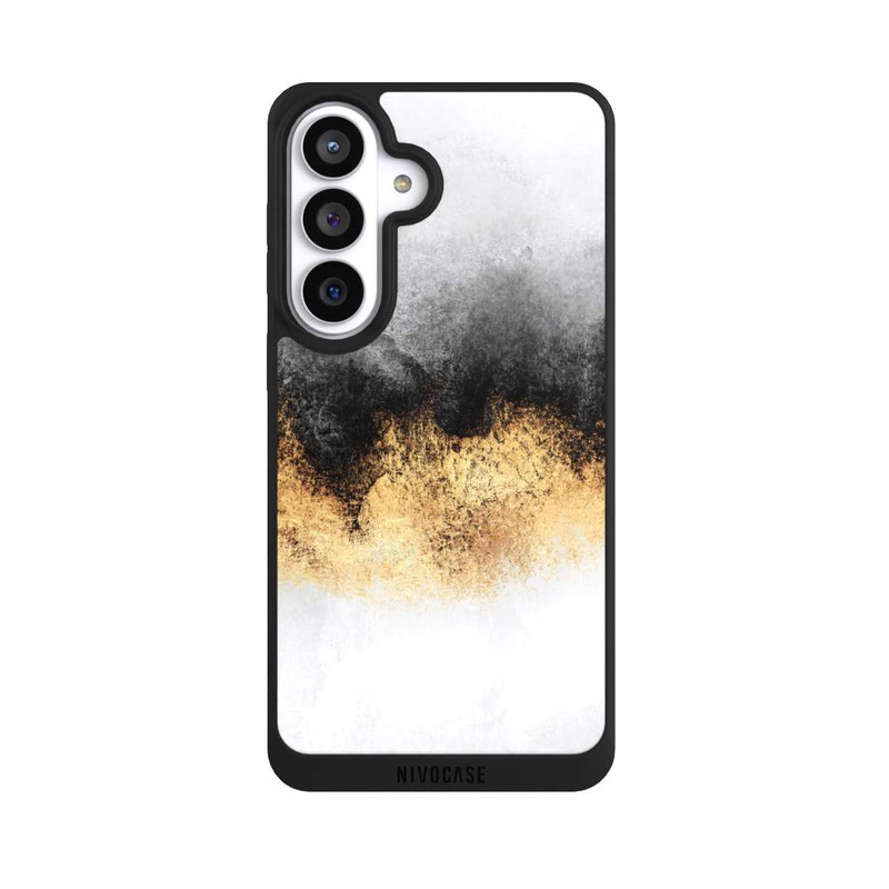 Galaxy S26+ NIVOpure Grey Sky Dust Gold Print