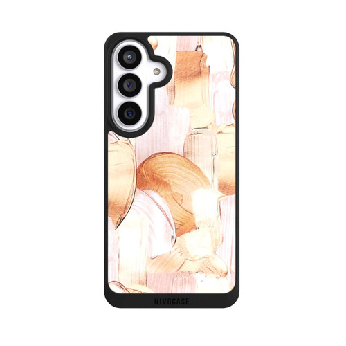 Samsung Galaxy S26+ NIVOpure White/Gold Brush Pattern