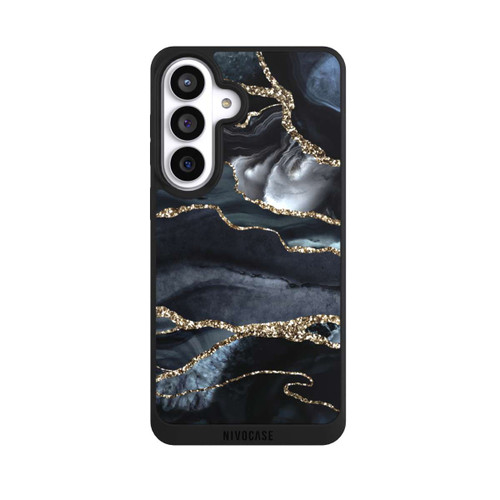 Samsung Galaxy S26+ NIVOpure Dark marble gold Glitter look