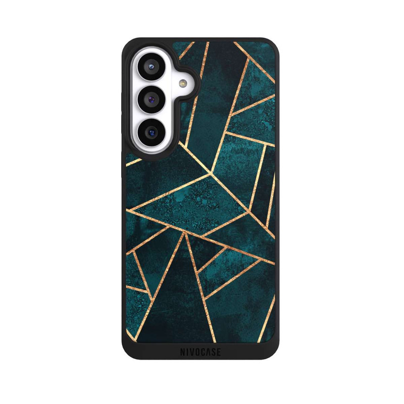 Galaxy S26+ NIVOpure Tief Blaugrün Stein Gold Druck