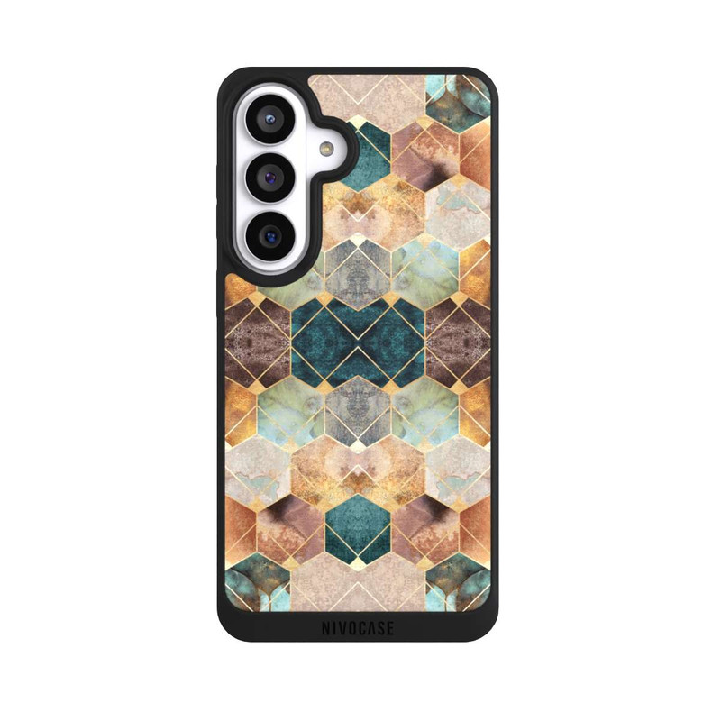 Galaxy S26+ NIVOpure Naturfarbene Sechsecke und Diamanten