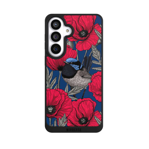 Samsung Galaxy S26+ NIVOpure Fairy-wrens and poppies 2