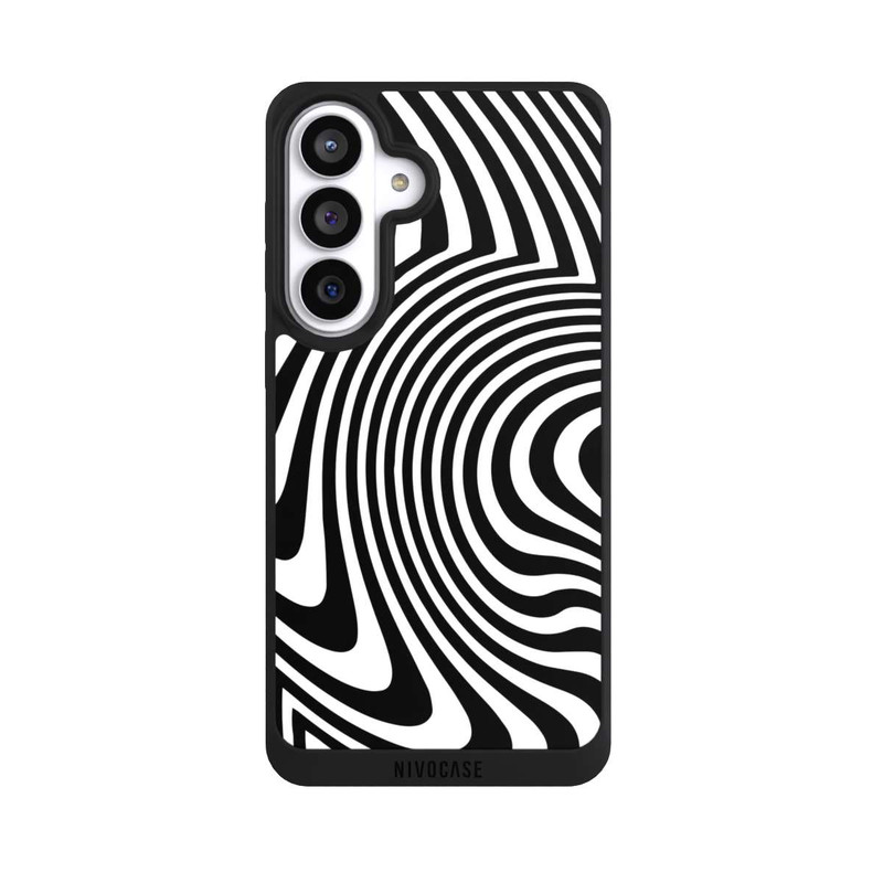 Galaxy S26+ NIVOpure Vagues noires et blanches