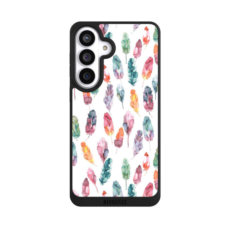 Galaxy S26+ NIVOpure Aquarellfedern Boho