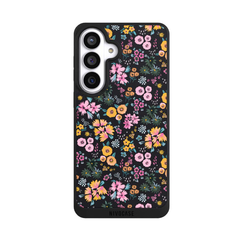 Samsung Galaxy S26+ NIVOpure Kleine bunte Blumen Schwarz 2