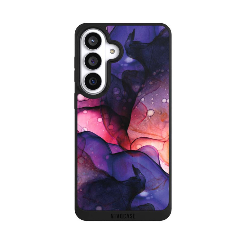 Galaxy S26+ NIVOpure Flüssige Kunst Lila-Pink