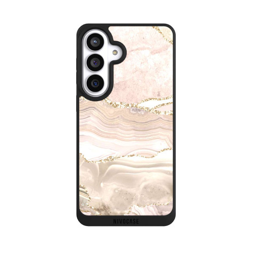 Samsung Galaxy S26+ NIVOpure Marmor rosa-goldene Streifen