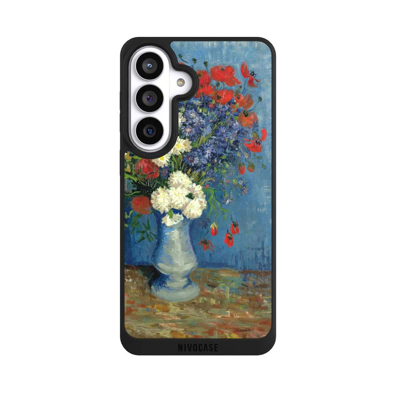 Galaxy S26+ NIVOpure Stillleben Vase mit Kornblumen und Mohnblumen von Vincent Van Gogh