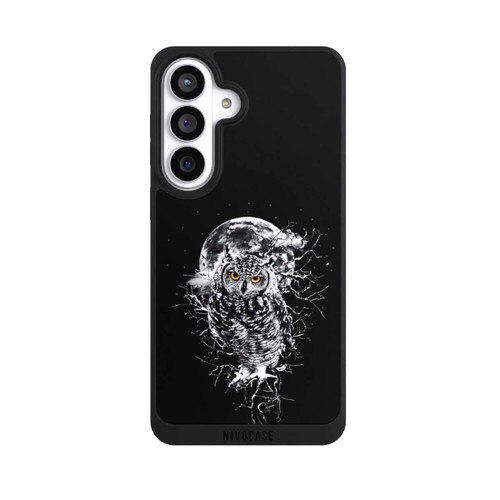 Samsung Galaxy S26+ NIVOpure Chouette en noir et blanc