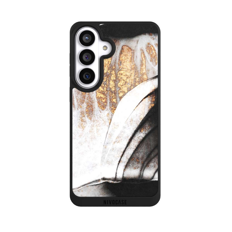 Galaxy S26+ NIVOpure Black and Gold Veins