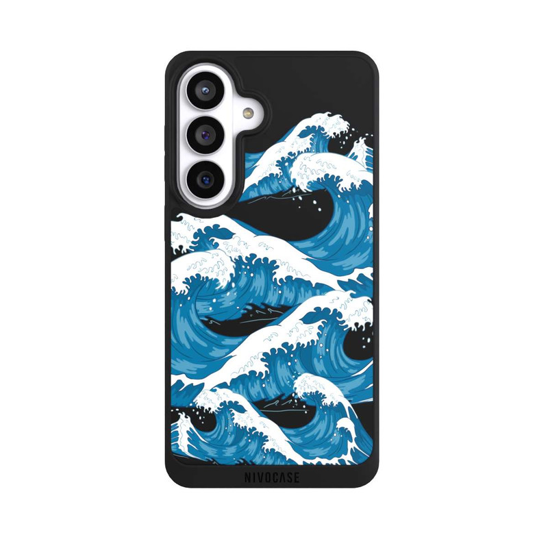 Galaxy S26+ NIVOpure Sea Waves Black Kanagawa