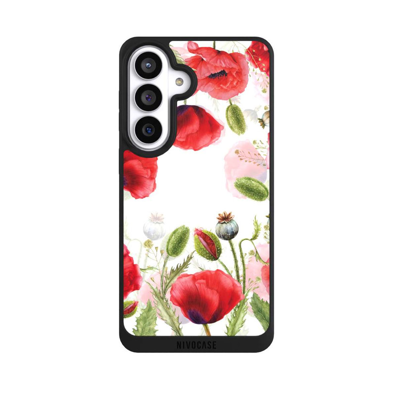 Galaxy S26+ NIVOpure Cadre coquelicots