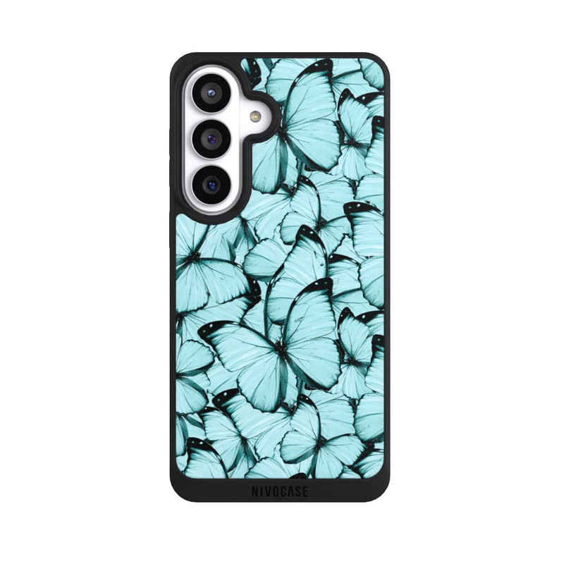 Galaxy S26+ NIVOpure Teal Schmetterlinge