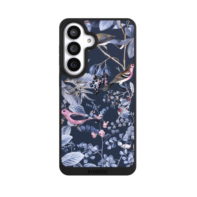 Galaxy S26+ NIVOpure Vögel und Beeren blau