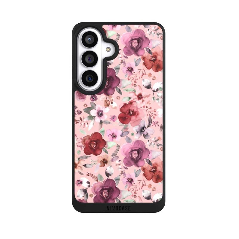 Galaxy S26+ NIVOpure Üppiger romantischer Blumenstrauß rosa